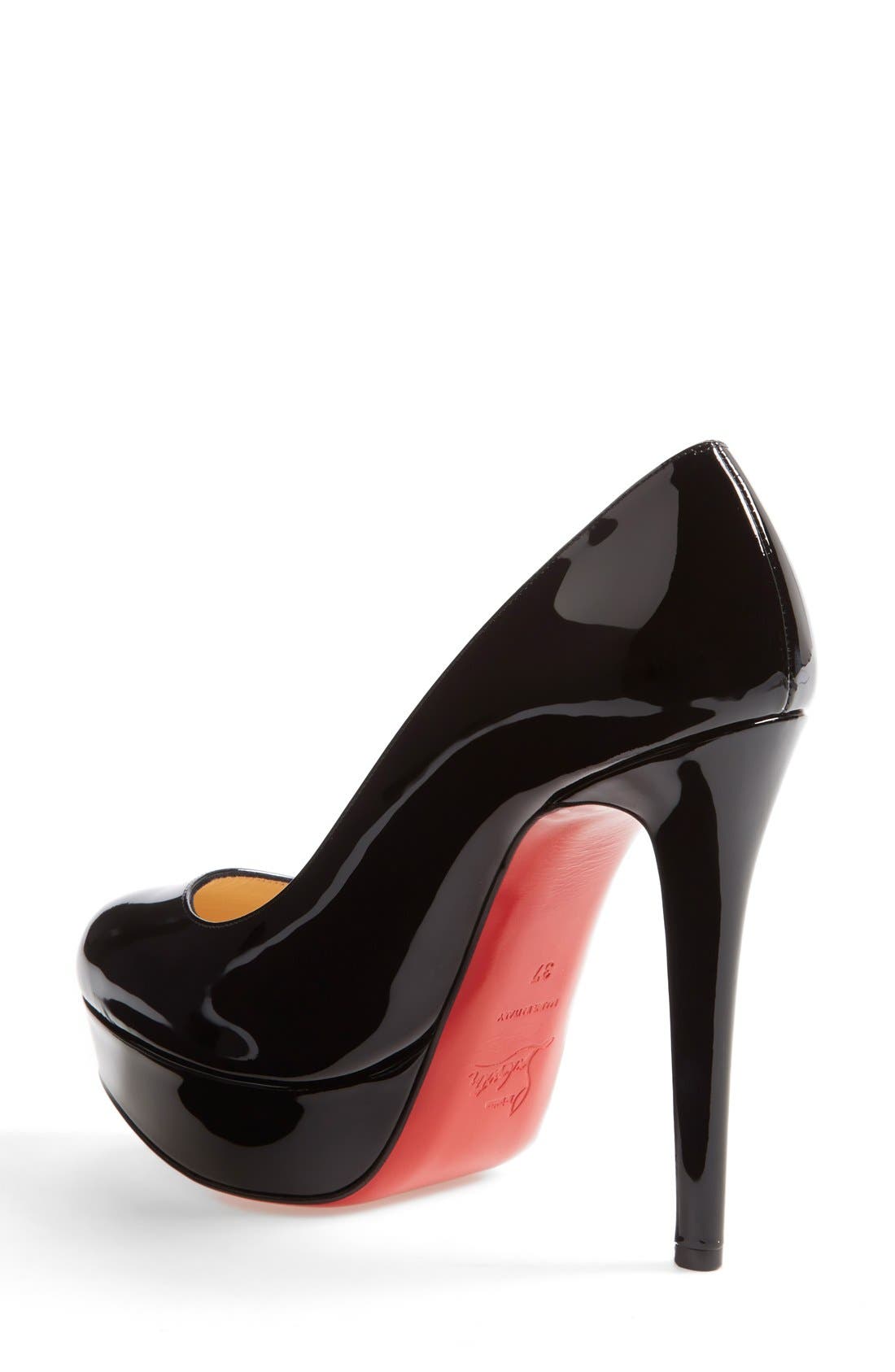 Bianca Platform Pump, Alternate, color, BLACK