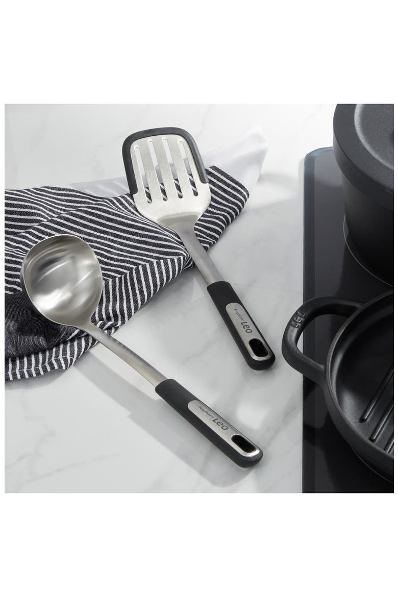 Graph Slot Turner & Ladle Set, Alternate, color, SILVER