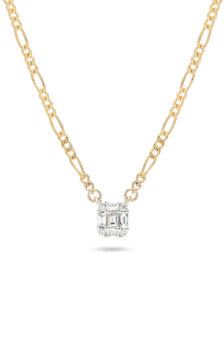 STONE AND STRAND Shield of Strength Diamond Pendant Necklace, Main, color,