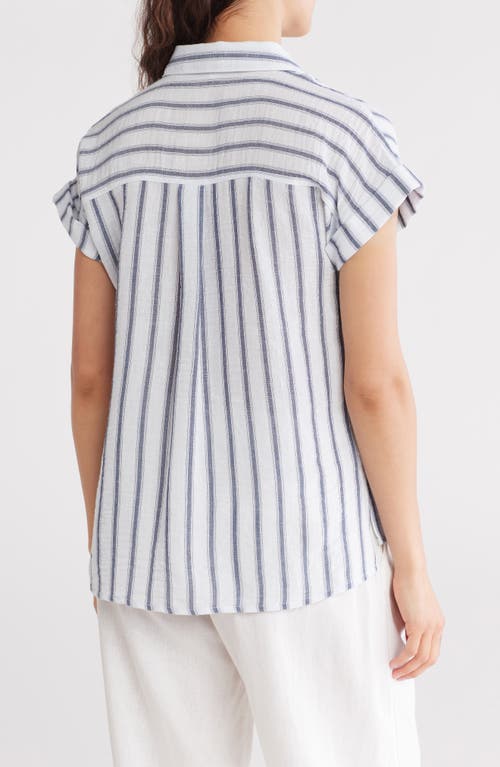 BLU PEPPER BLU PEPPER STRIPE BUTTON-UP SHIRT 