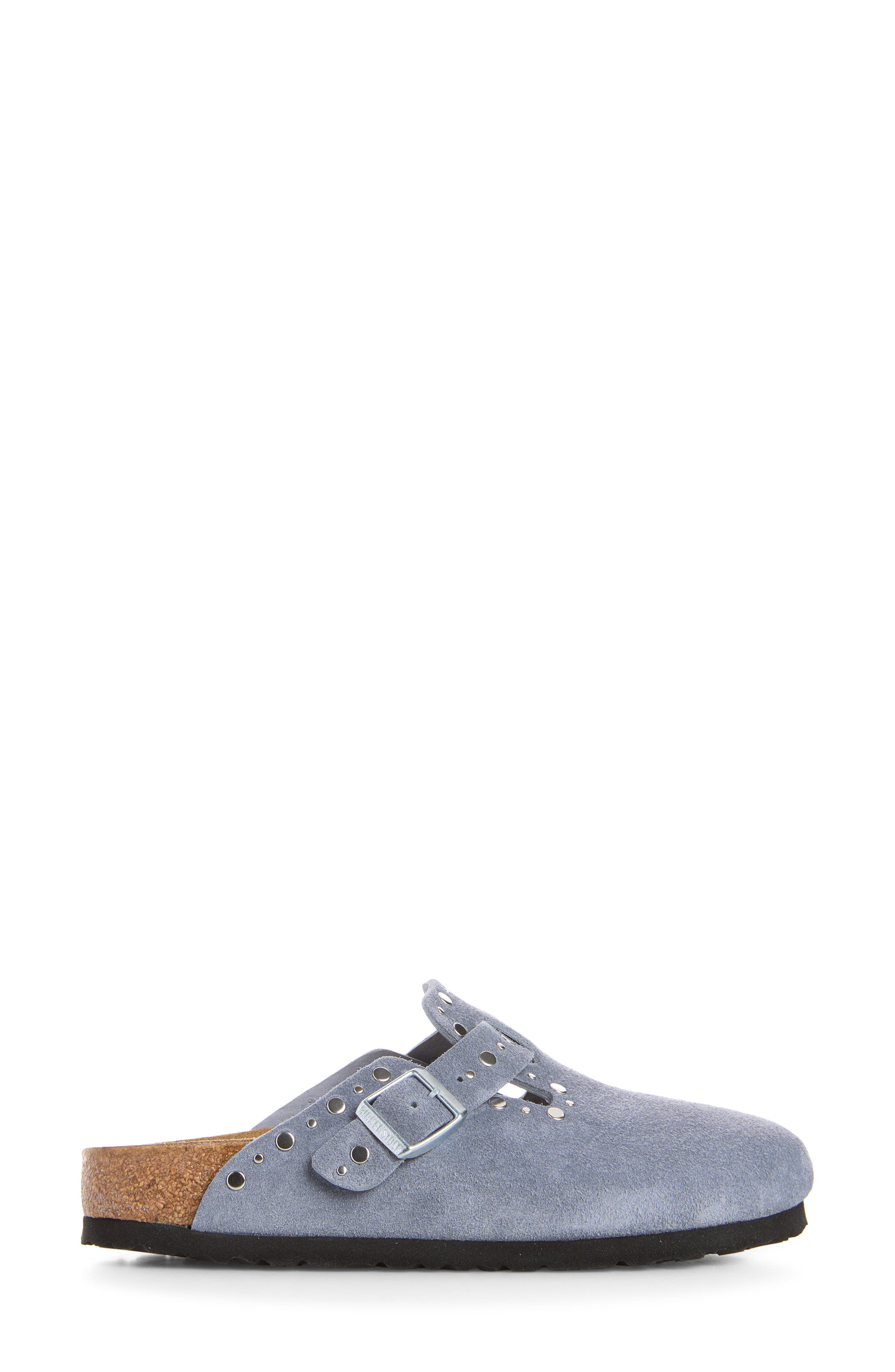 Boston Rivets Clog, Alternate, color, STONE BLUE