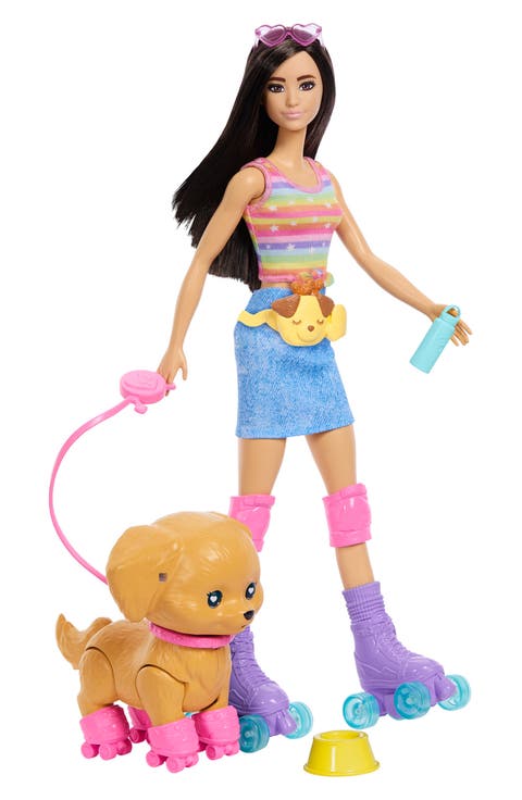 Kids' Feature Pet Brunette Doll Set
