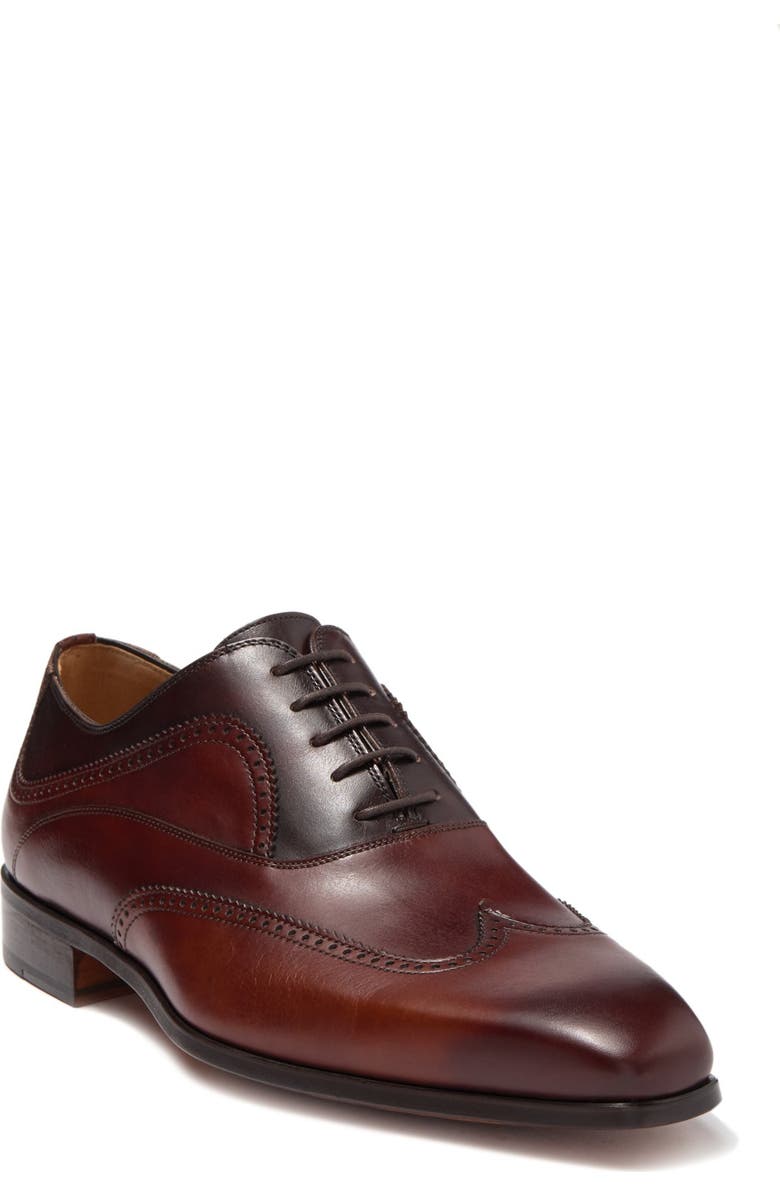 Magnanni Ezell Leather Wingtip Oxford, Alternate, color,