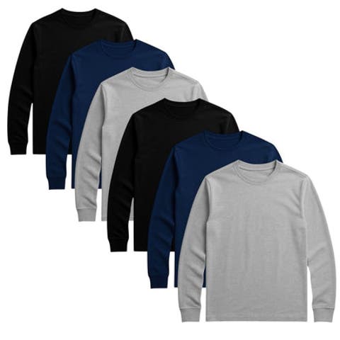 6 Pack Mens Tee Shirt 100% Cotton Super Soft