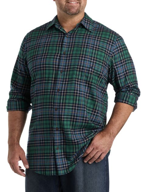 Big & Tall Plaid Sport Shirt