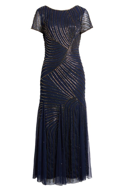 Pisarro Nights Beaded Gown In Multi