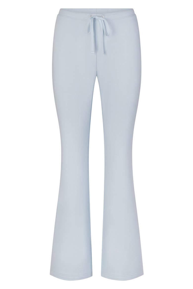Drapey French Terry Straight Leg Pants, Alternate, color, POWDER BLUE