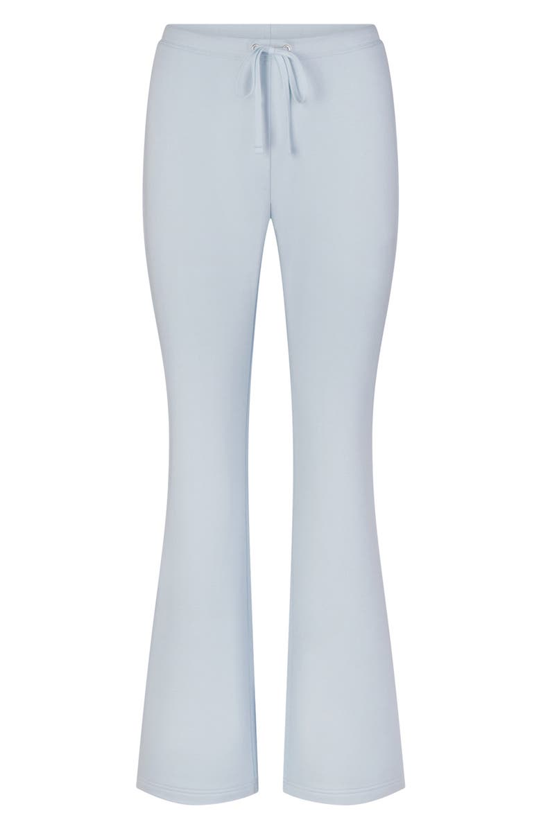 SKIMS Drapey French Terry Straight Leg Pants, Alternate, color, Powder Blue