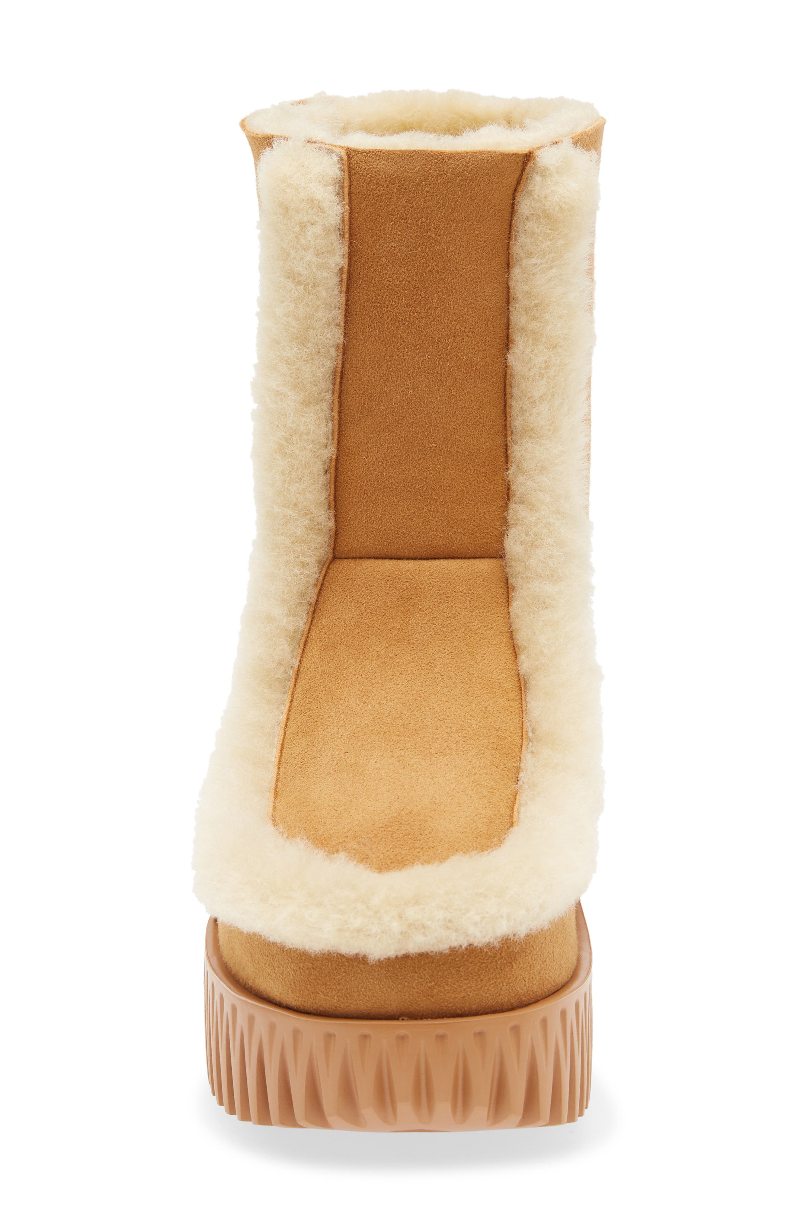 4CCCCEES Plia Fero Genuine Shearling Platform Bootie, Alternate, color, Camel