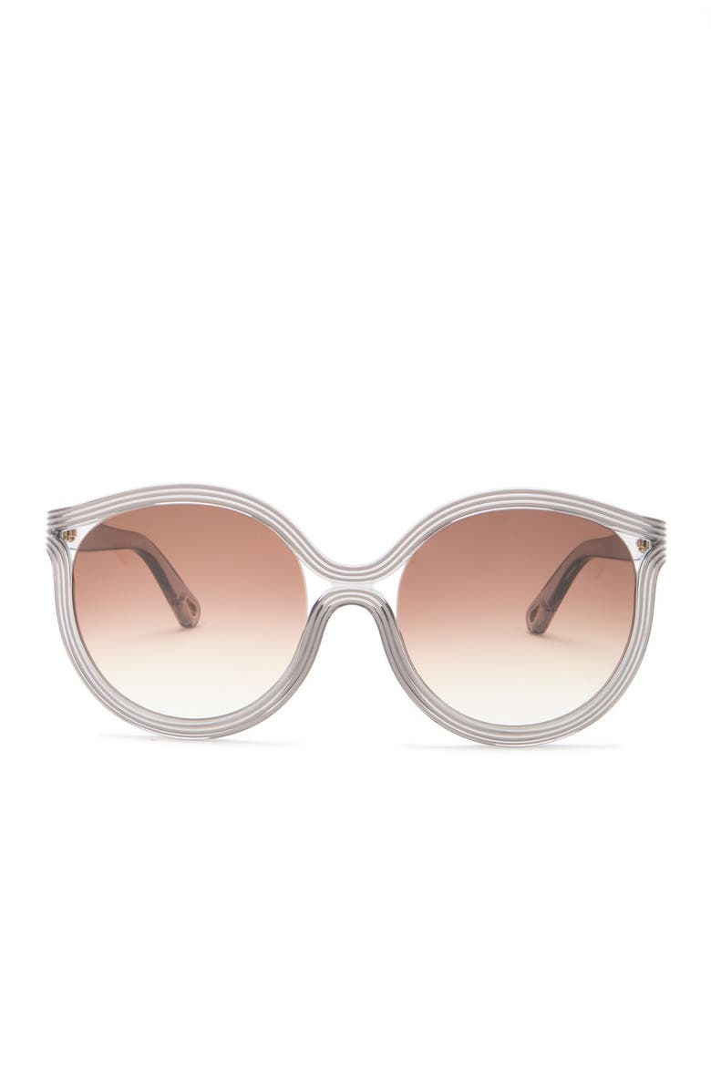 Chloé 57mm Modified Cat Eye Sunglasses, Alternate, color,