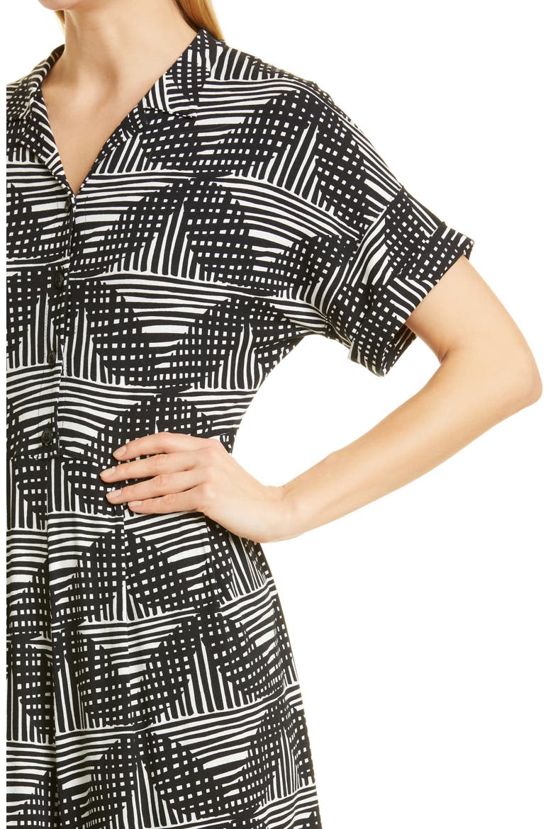 Abstract Print Crop Jumpsuit, Alternate, color, BLACK