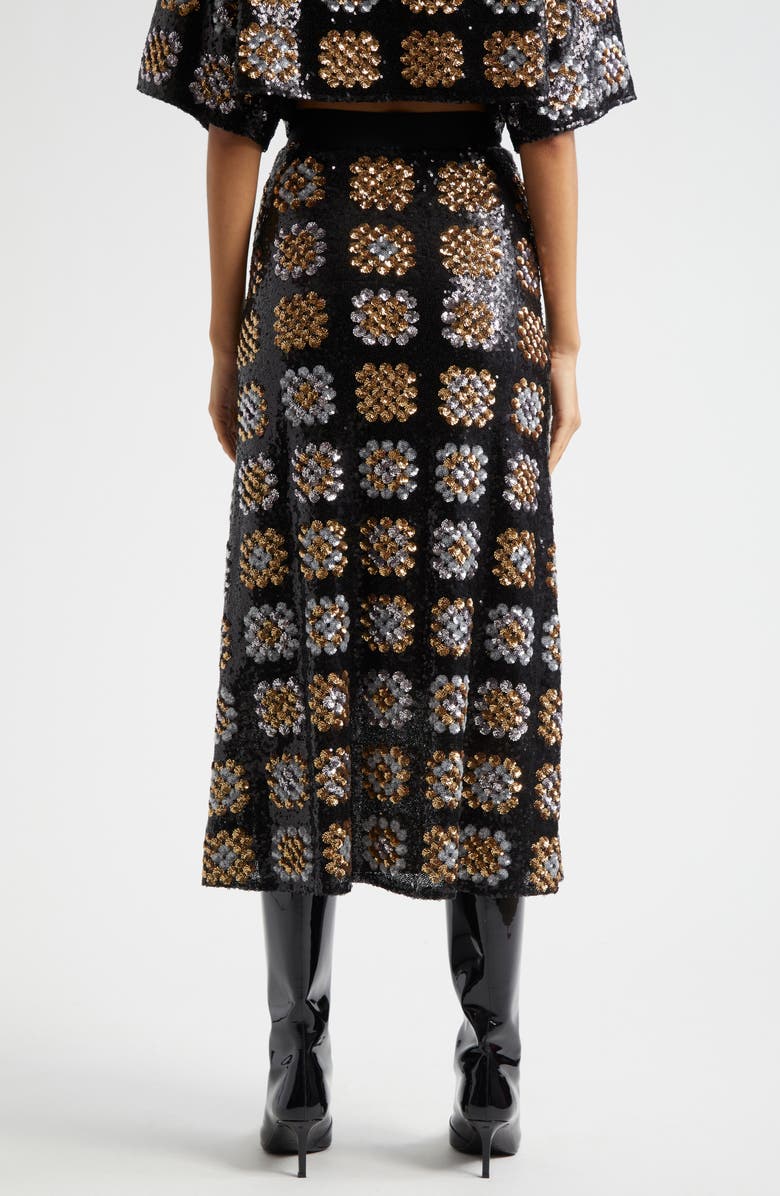 Smythe Sequin Midi Skirt, Alternate, color, 