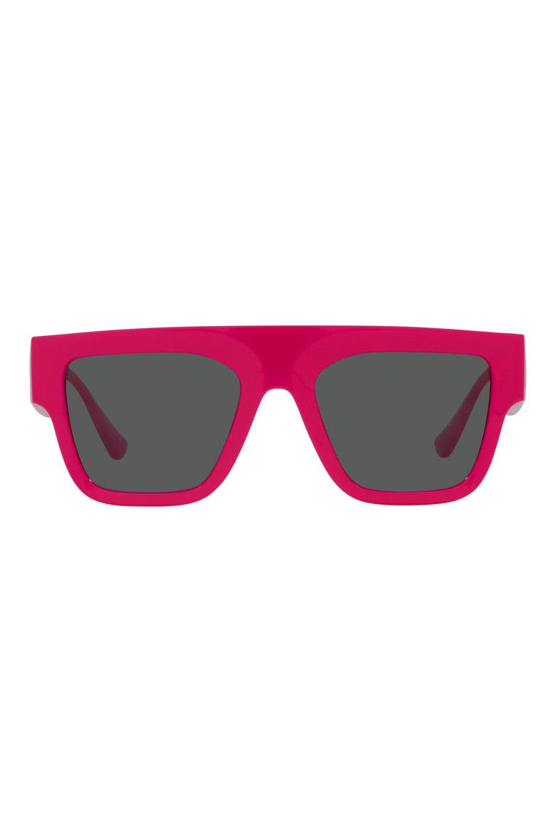 53mm Square Sunglasses, Main, color, FUCHSIA
