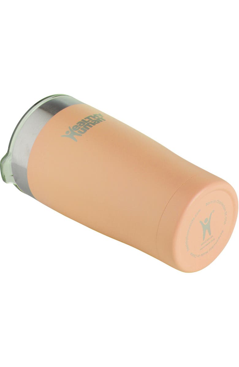 Healthy Human Stainless Steel Tumbler with Straw & Lid, 20 oz Papaya, Alternate, color, Orange