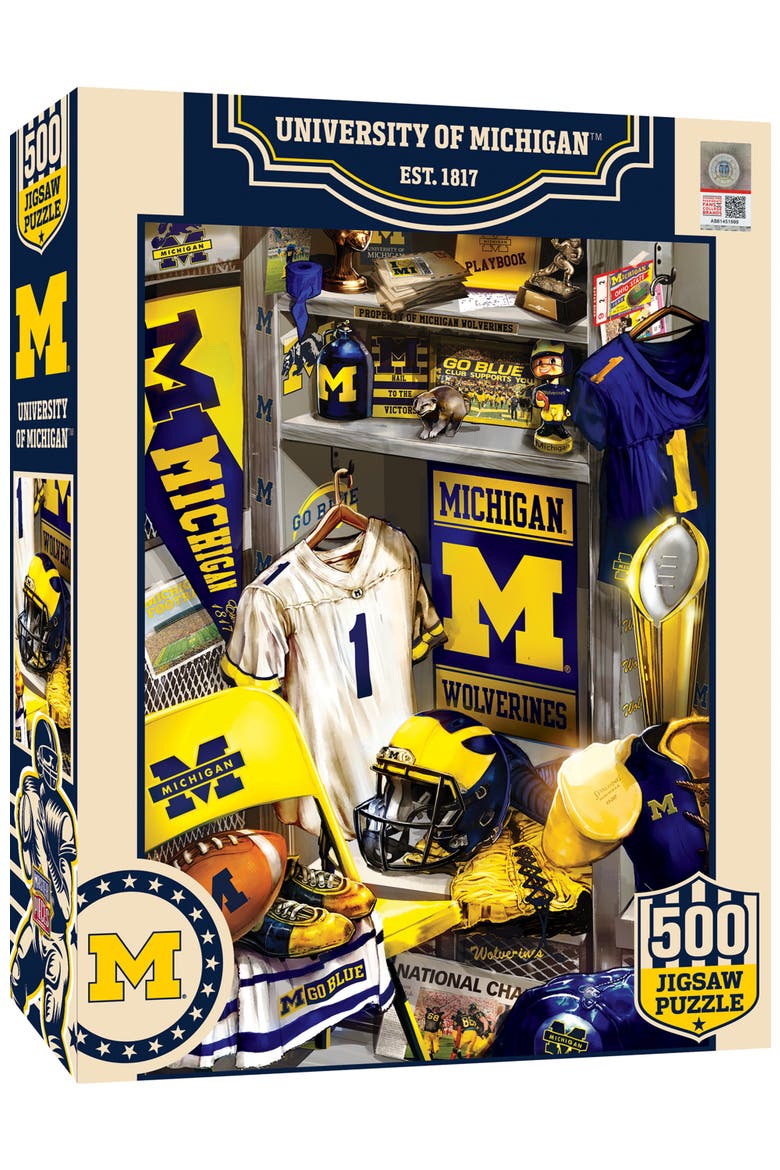 Michigan Wolverines Locker 500pc Puzzle, Main, color, Multicolor
