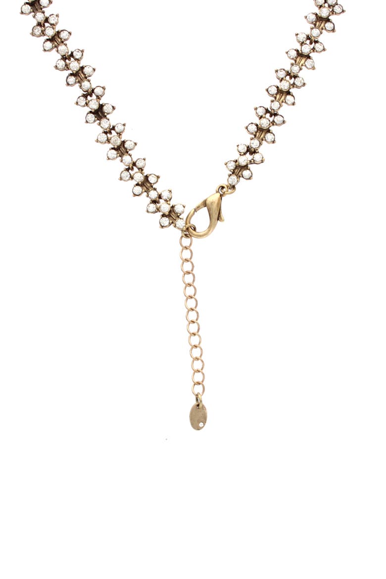 Holly Pendant Necklace, Alternate, color, BURNISHED GOLD / WHITE