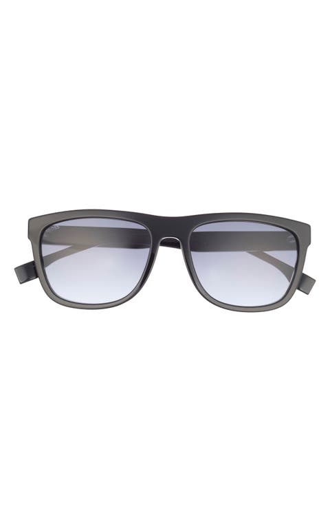 58mm Polarized Rectangular Sunglasses