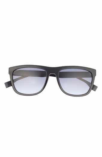 BOSS 58mm Polarized Rectangular Sunglasses