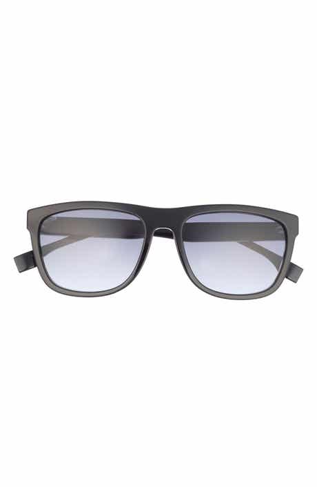 BOSS 58mm Polarized Rectangular Sunglasses