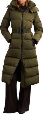 Reiss Colette Quilted Longline Puffer Jacket