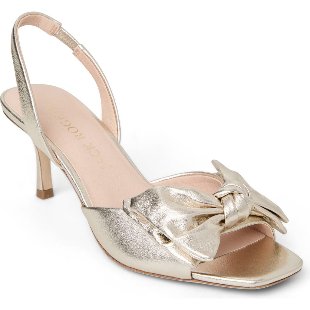 Shop Jack Rogers Eloise Slingback Sandal In Jacks Platinum