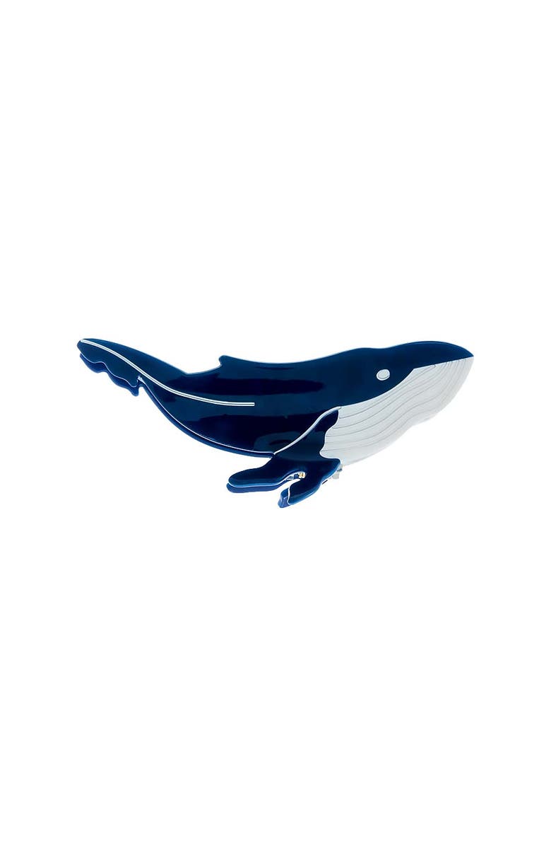 BY ADINA EDEN XL Blue Whale Claw Clip, Main, color, Blue