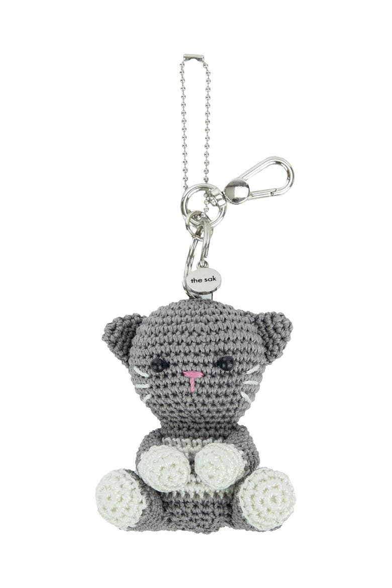 Yarnicharmz Hand Crochet Dangle - Black Cat, Main, color, Black Cat