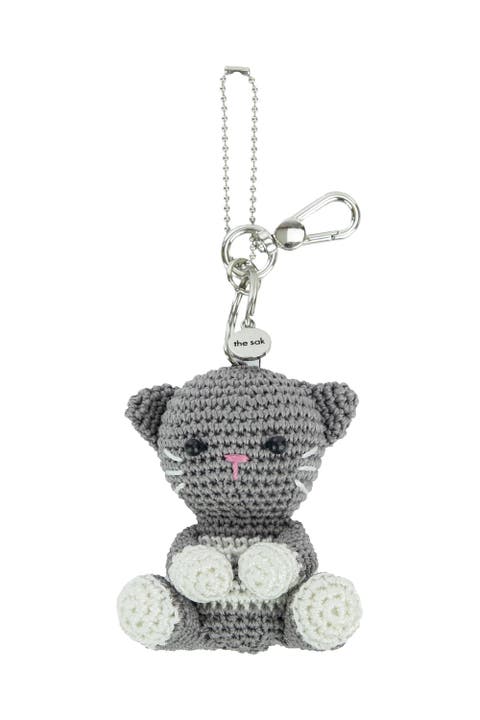 Yarnicharmz Hand Crochet Dangle - Black Cat