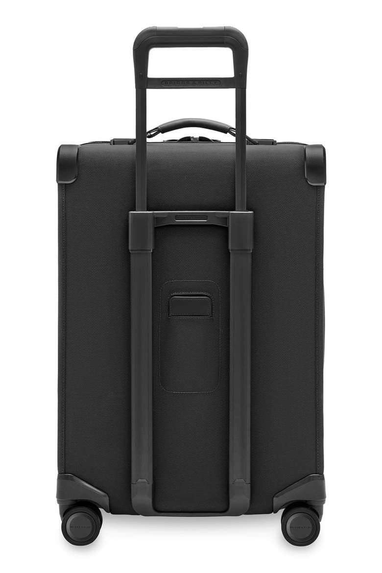 Baseline 24-Inch Checked Expandable Spinner Suitcase, Alternate, color, BLACK