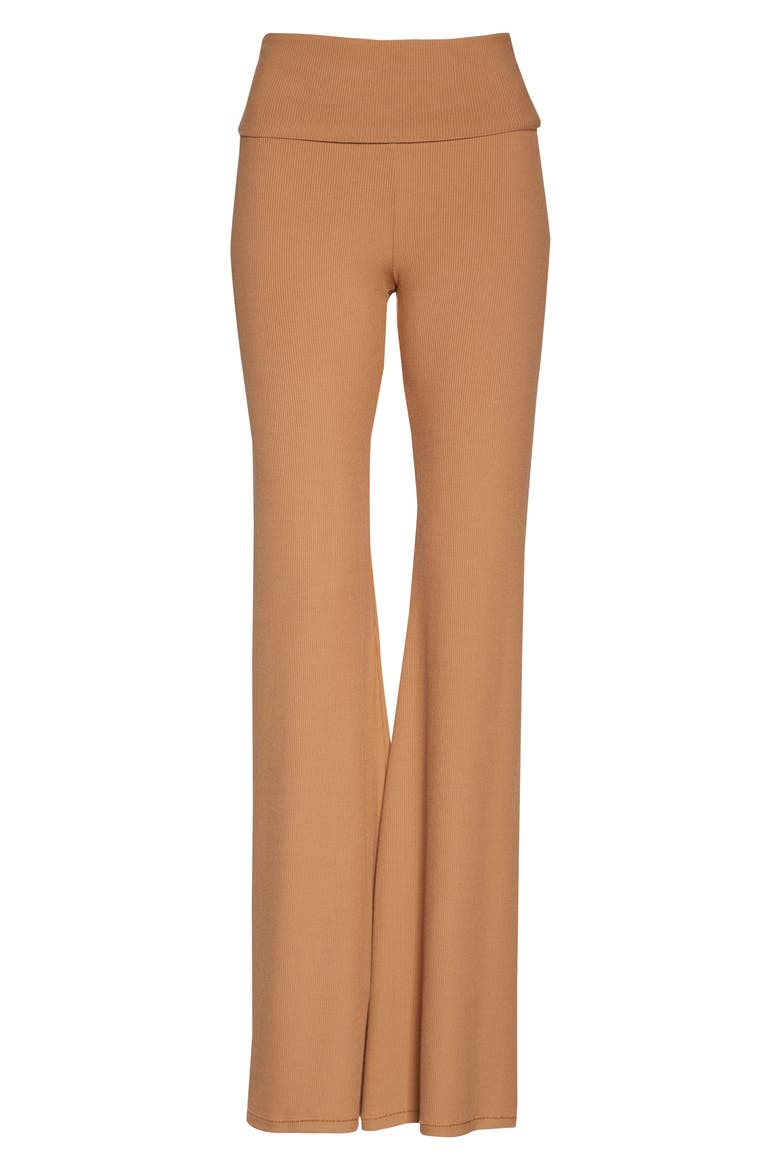 Soft Lounge Foldover Pants, Alternate, color, CAMEL