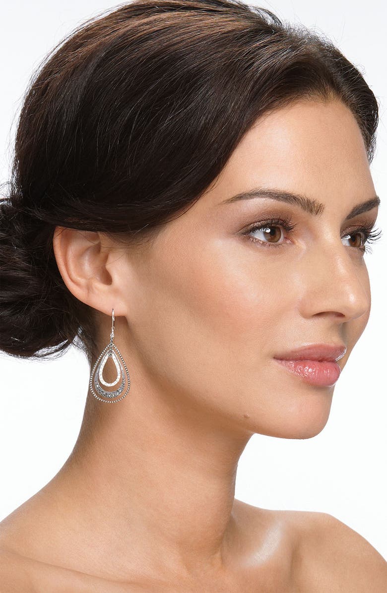 Judith Jack Orbital Triple Teardrop Hoop Earrings, Alternate, color, 