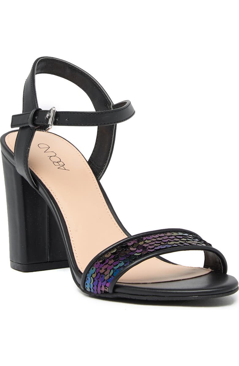 Abound Steph Sequin Block Heel Sandal, Main, color,