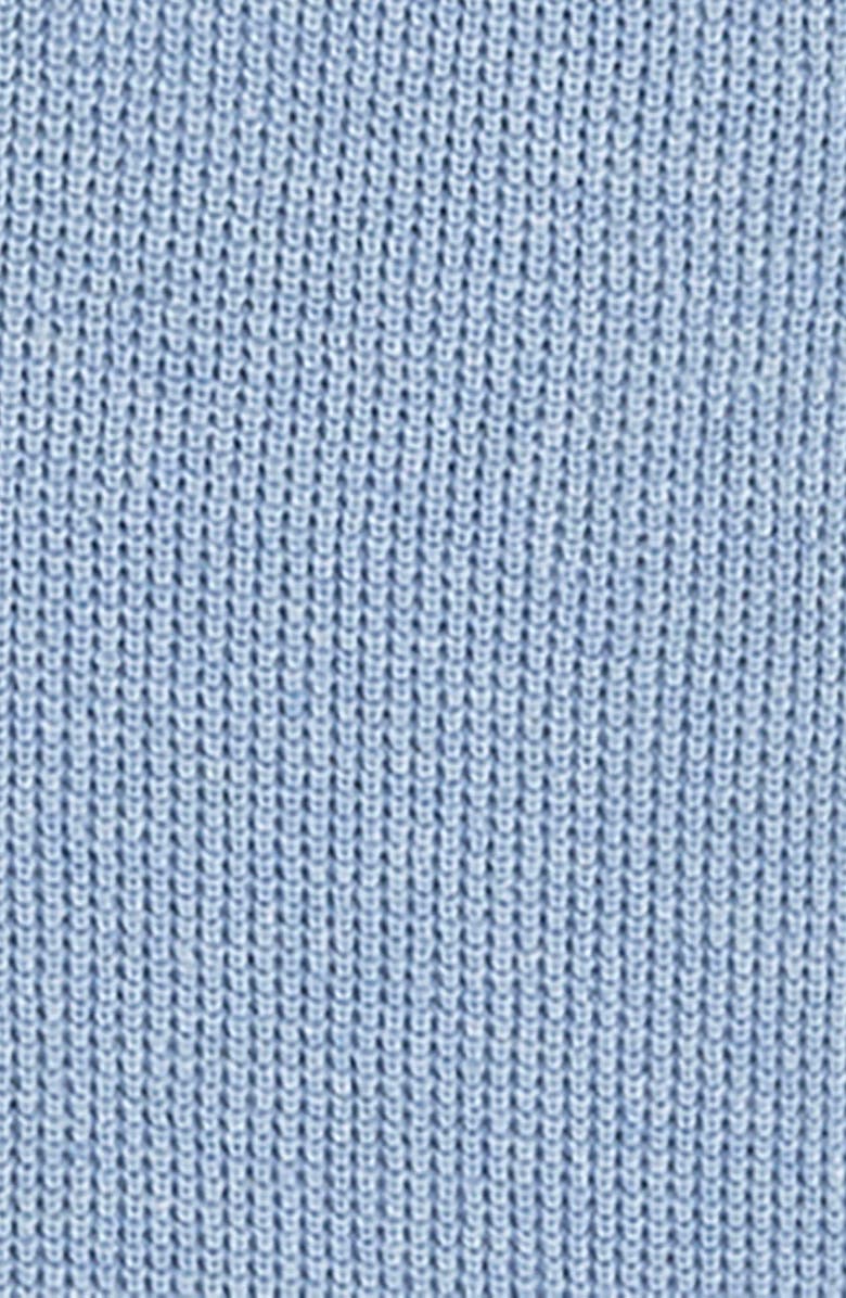 Hope & Henry Organic Sweater Henley, Alternate, color, Blue Heather