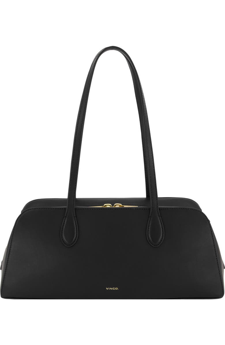Vince Athene Nappa Leather East/West Shoulder Bag, Main, color, Black