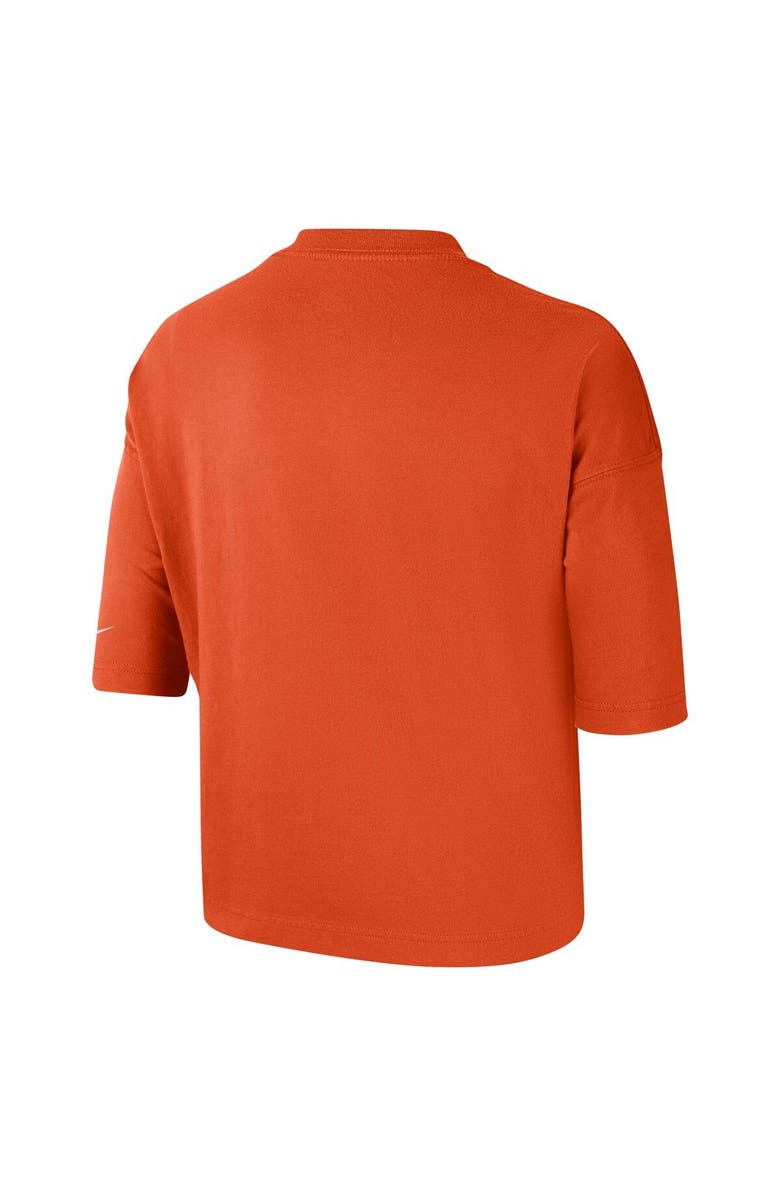 Nike Women's Nike Orange Clemson Tigers Crop Performance T-Shirt, Alternate, color, Orange