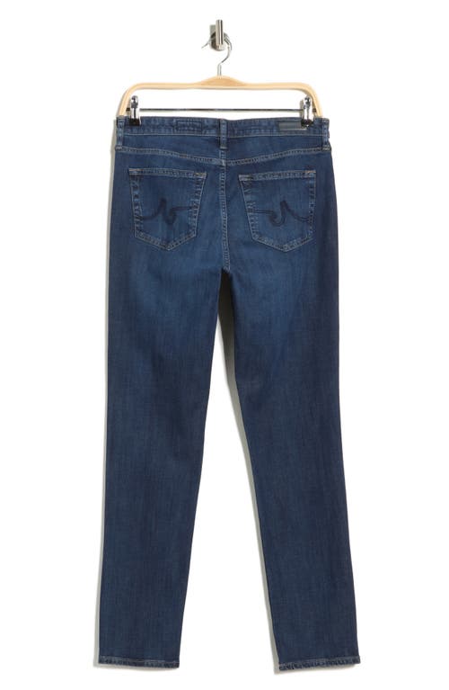 Ag Mari High Waist Slim Straight Leg Jeans In Black