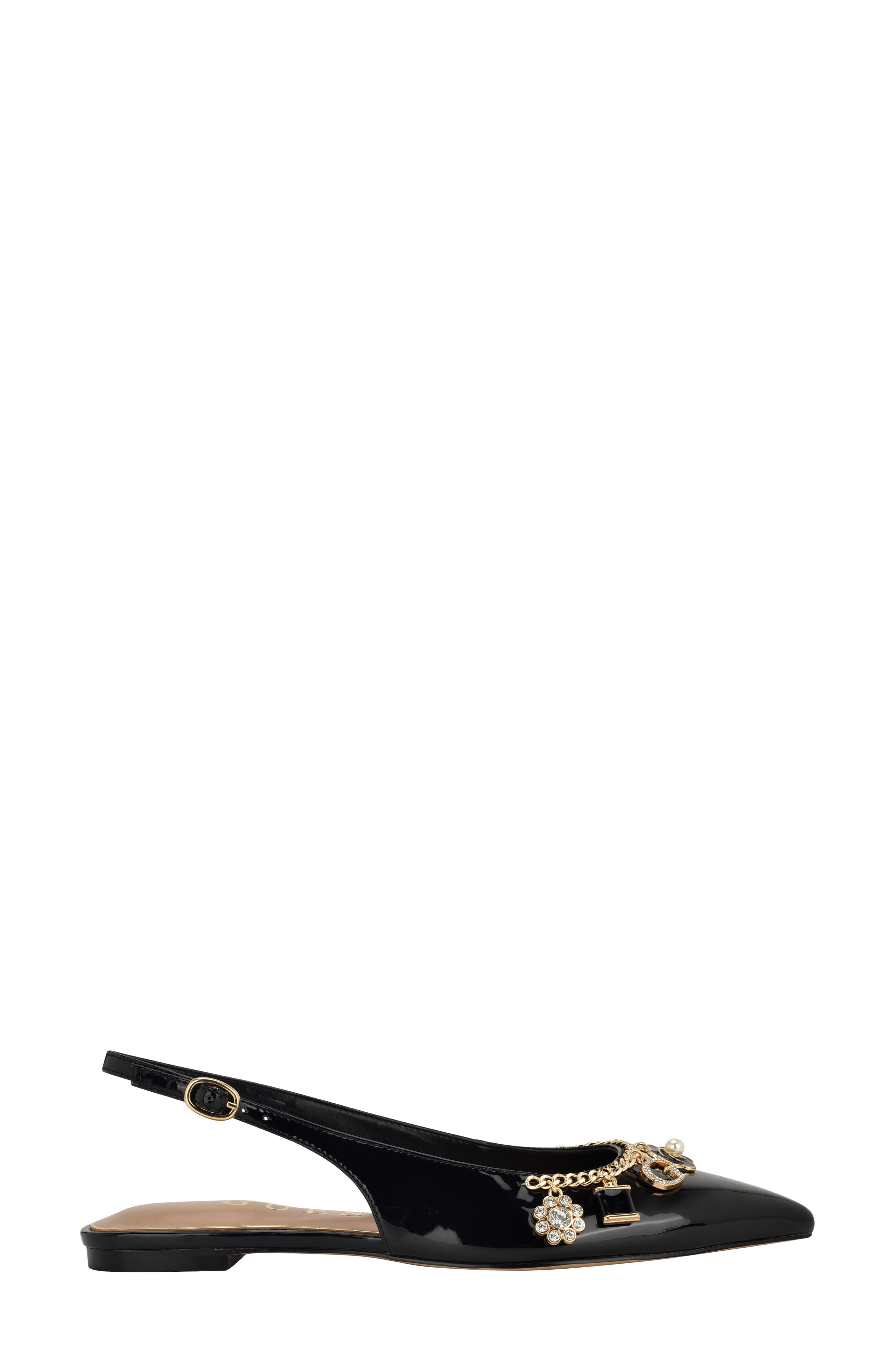 GUESS Daisee Slingback Pointed Toe Flat, Alternate, color, 