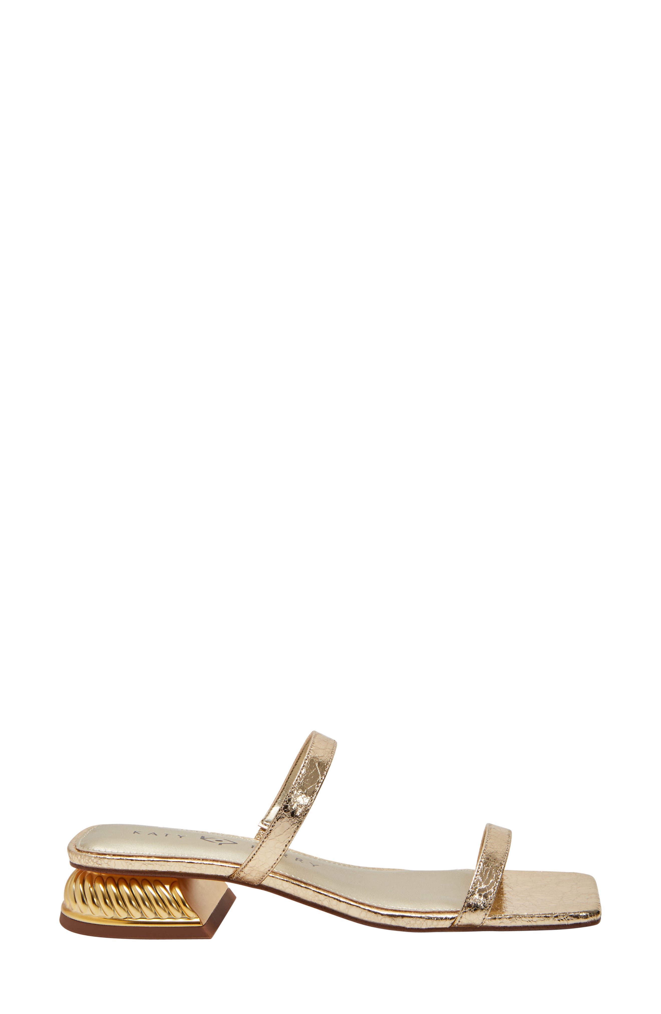 The Framing Slide Sandal, Alternate, color, GOLD
