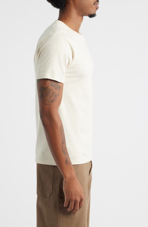 Brixton Parsons Logo Cotton Graphic T-shirt In White