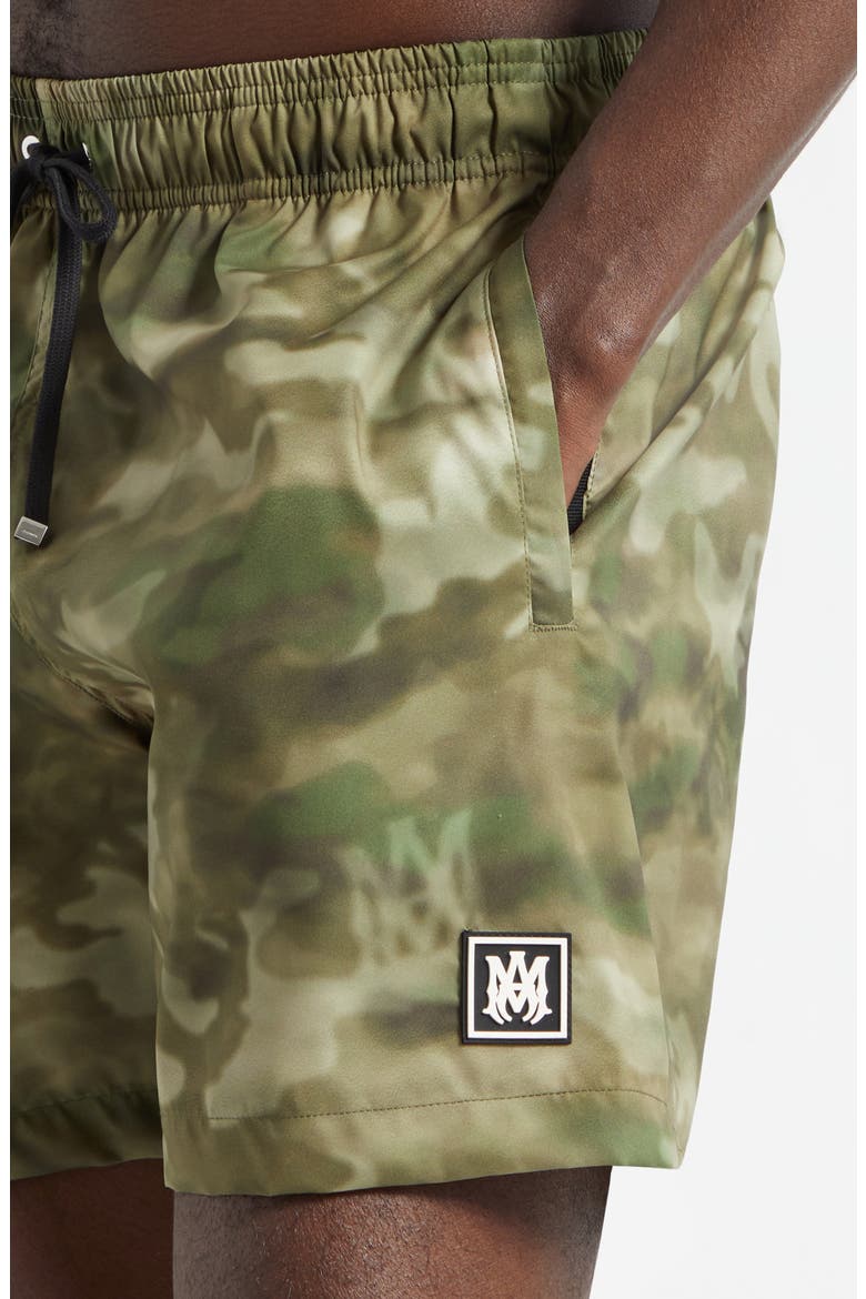 Camo Swim Trunks, Alternate, color, NATURAL