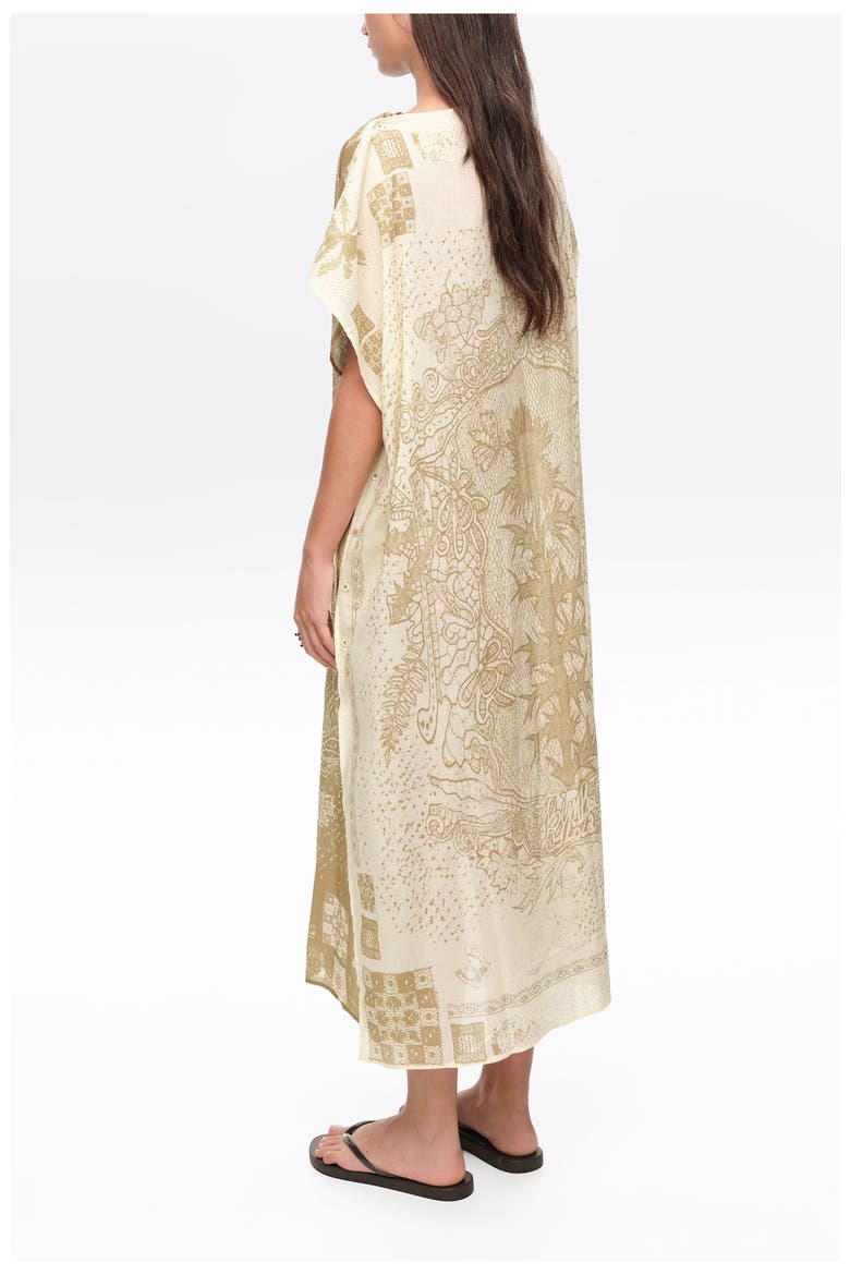 Square Scarf Midi Dress, Alternate, color, KHAKI