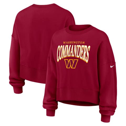 Women's Nike  Burgundy Washington Commanders Oversized Phoenix Fleece Sweatshirt