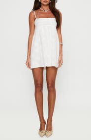 Princess Polly Ortega Broderie Anglaise Babydoll Minidress