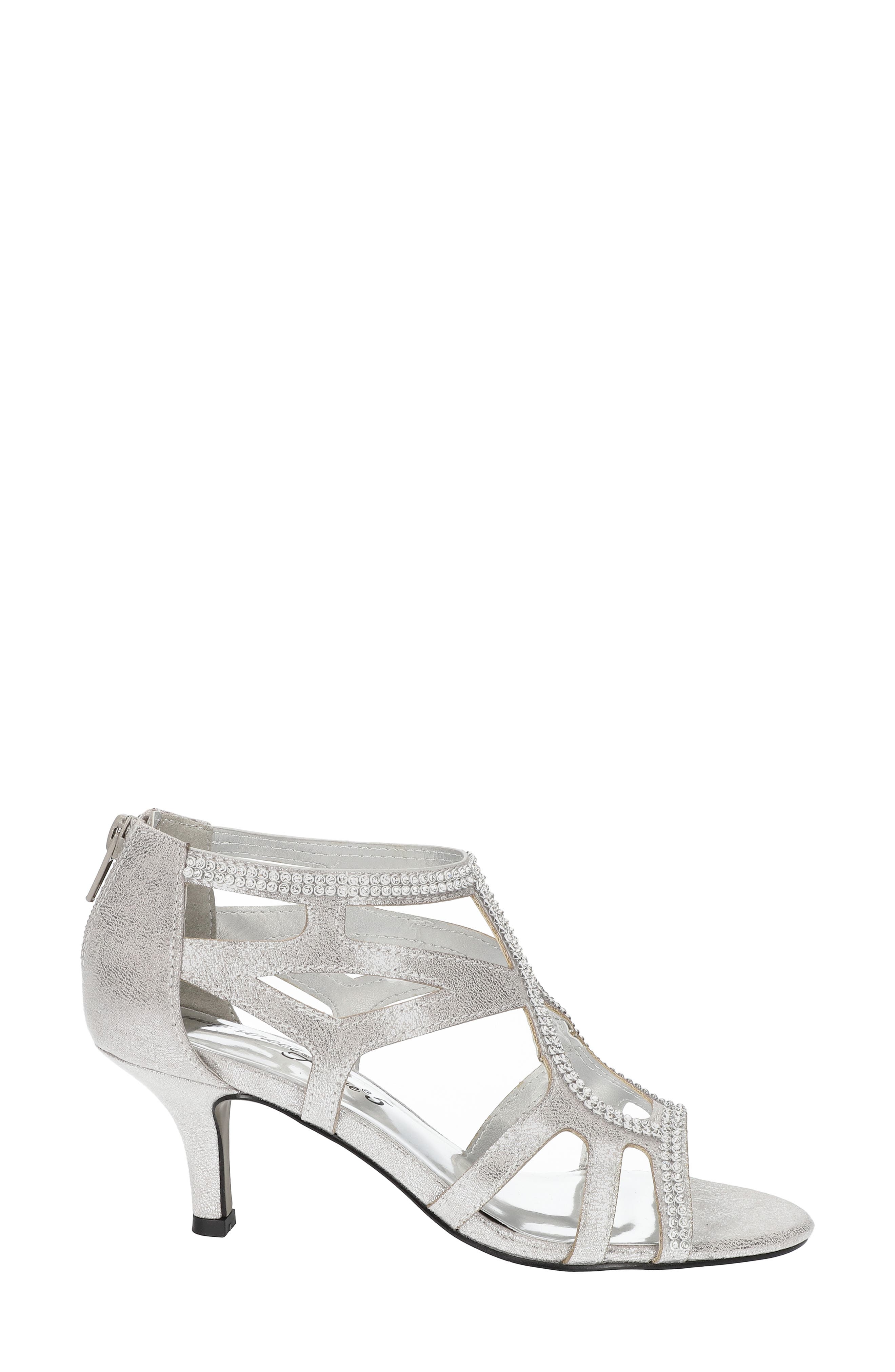 EASY STREET Flattery Cage Pump - Multiple Widths Available, Alternate, color, Silver