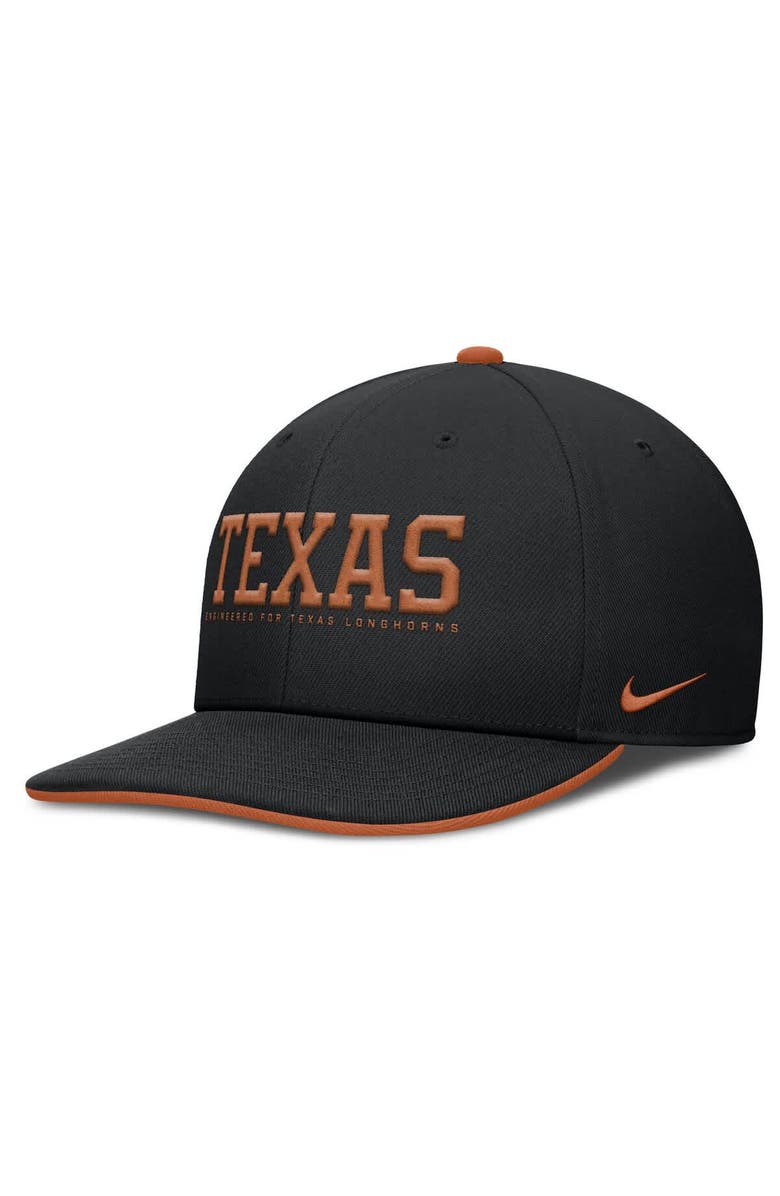 Nike Men's Nike Black Texas Longhorns 2025 On-Field Pro Performance Adjustable Hat, Main, color,