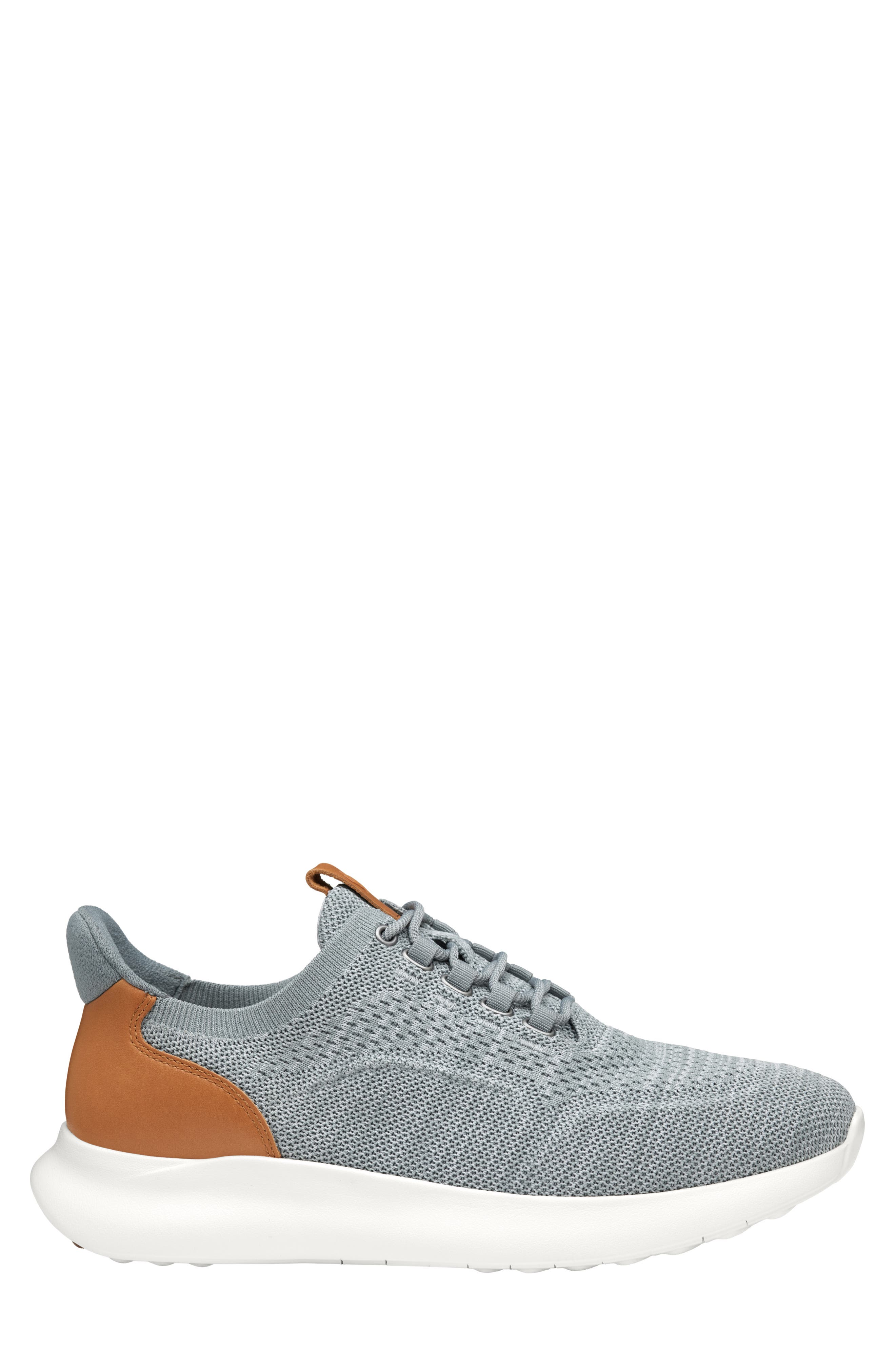 Johnston & Murphy Amherst 2.0 Knit Plain Toe Sneaker - Wide Width Available, Alternate, color, Gray Heathered Knit
