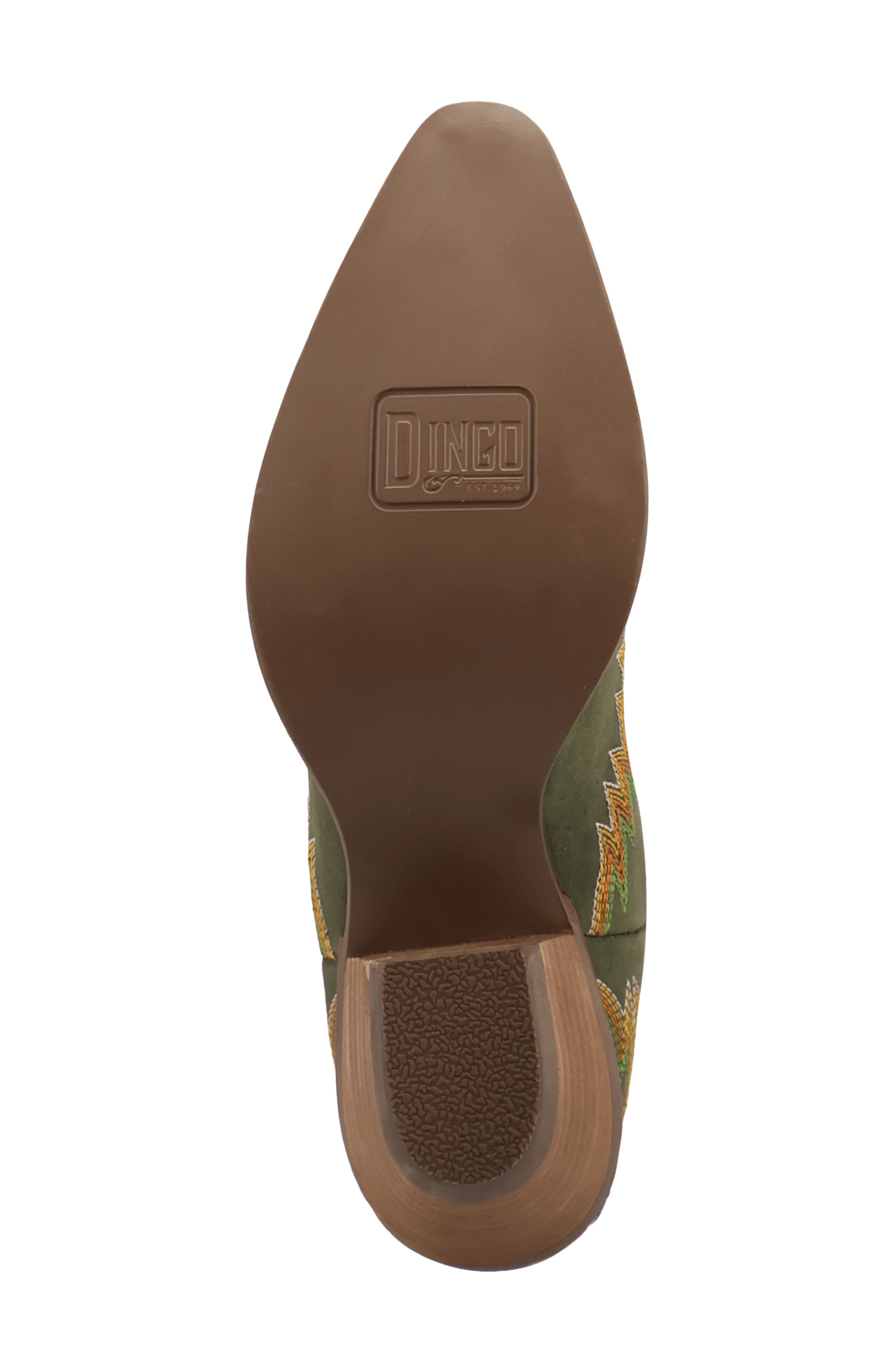 Lantana Leather Western Boot, Alternate, color, OLIVE