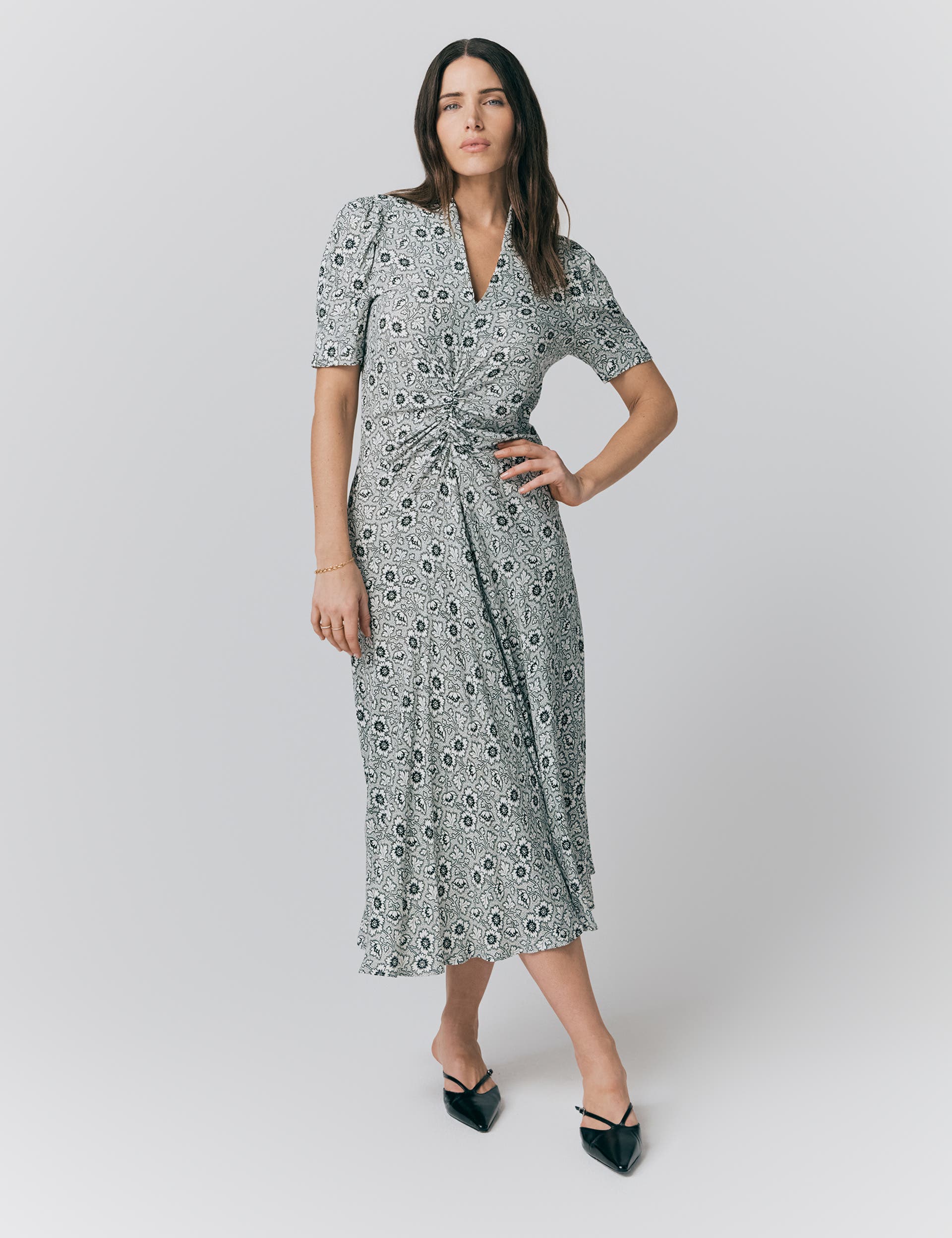 Black Dotty Floral