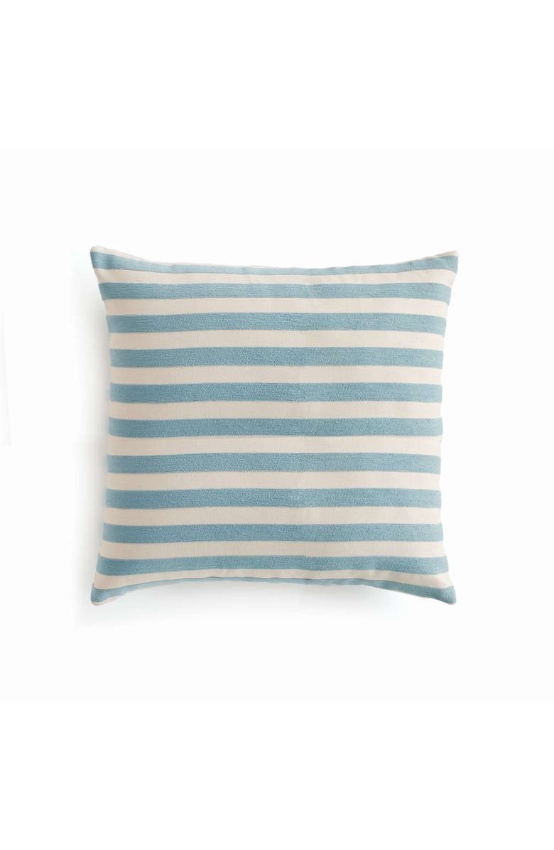 Napa Home & Garden Grant Square Indoor-Outdoor Pillow 20", Main, color, Blue