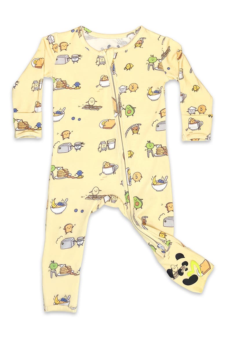 Baby Love You Brunches Convertible Footie, Main, color, YELLOW
